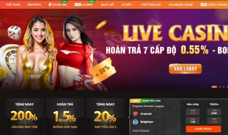Các game casino tại nhà cái SV88